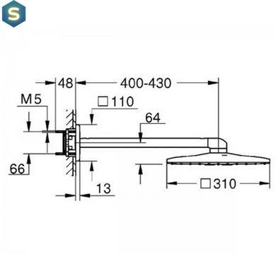 Верхний душ Grohe Rainshower 26479000