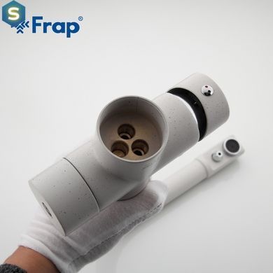 Смеситель для кухни однорычажный под фильтр латунь &Oslash;35 белый Frap 1/10 F4352-8, Белый