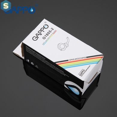 Крючок двойной для ванной Gappo G1805-2, хром, Хром