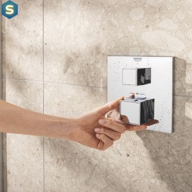 Душевая система скрытого монтажа Grohe Quickfix Precision Cube Vitalio Rain Mono 310 Cube 34879000, Хром