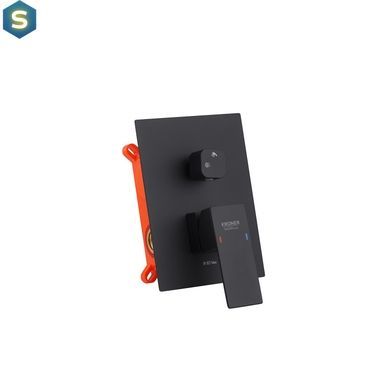 Душевая система скрытого монтажа Kroner KRP Edelstahl Kubus - SCH082 CV029972, Черный матовый