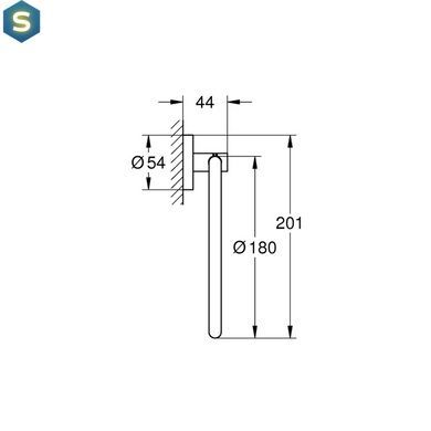 Тримач для рушників Grohe QuickFix Start 41174000, Хром