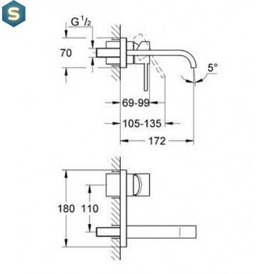 Смеситель для раковины Grohe Allure 19309000