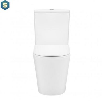 Унітаз-компакт Qtap Scorpio безободковий Ultra Quiet з сидінням Soft-close QT14222125AUQW, Білий