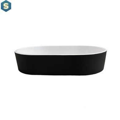Умивальник Adamant Beste New black/white glossy 100003542, Чорний/золото