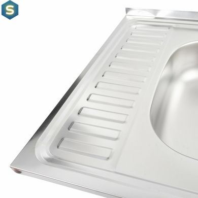 Кухонна мийка з нержавіючої сталі Platinum сатин 6060 R (0,5/160 мм), Satin