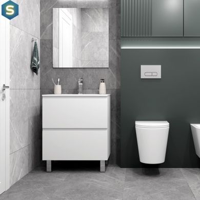 Тумба підлогова Koller Pool Edge New 700 з умивальником білий EDNEW070WHITE, Білий