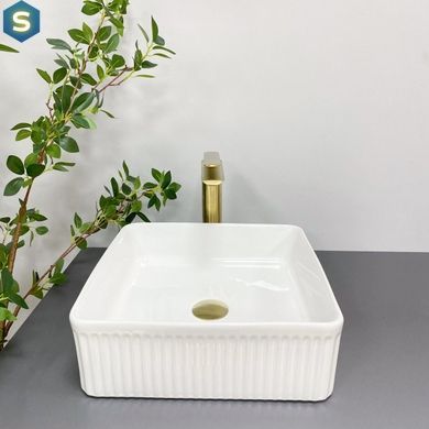 Умивальник (раковина) VBI BOLZANO WHITE накладний, Білий