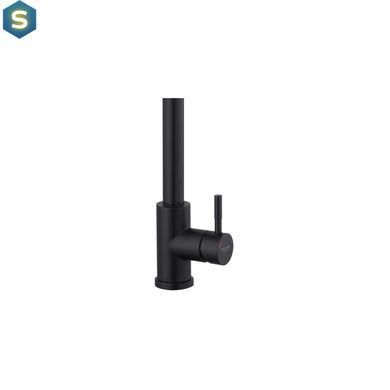 Смеситель для кухни с выдвижным изливом Kroner KRP Edelstahl Klassisch - SCH03915, Черный матовый