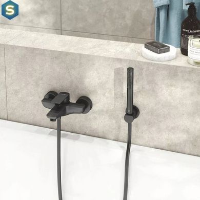 Смеситель для ванны Kludi Pure&Style черный мат 406813975