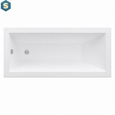 Акриловая встраиваемая ванна VBI Grappa 160x70 с сифоном chrome и ножками белая VBI-071616KIT, Белый