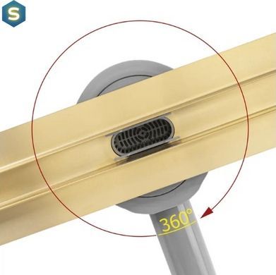 Трап для душа Rea Neox 60 Slim Pro brushed gold REA-G2713