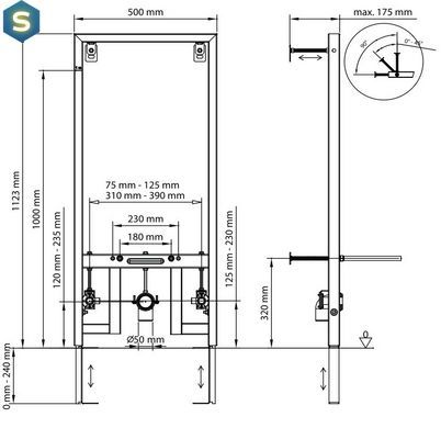 Инсталляция для биде Koller Pool Dune bidet KP-893-003