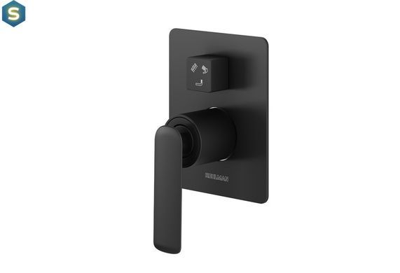 Душова система Kohlman Experience 25 black + BOX прихованого монтажу KPL-QW211EBR25, Черный матовый