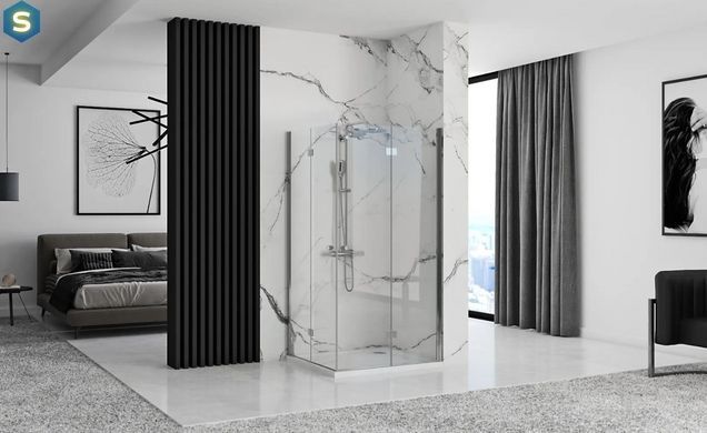Душова кабіна Rea Fold N2 70x70 chrome REA-K7444 + REA-K7444, Хром, Універсальна, прозорий, хром