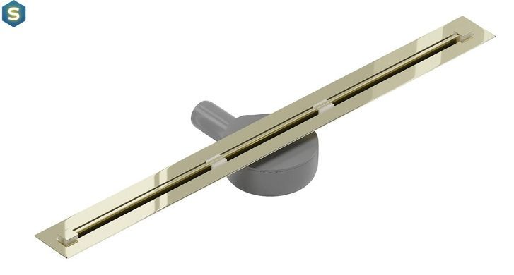 Трап для душу Mexen Flat 80 super slim gold 360 &deg; MEX-1551080