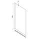 Шторка для ванни Mexen Next 70 white нерухома MEX-895-070-000-00-00-20, Універсальна, прозорий, білий