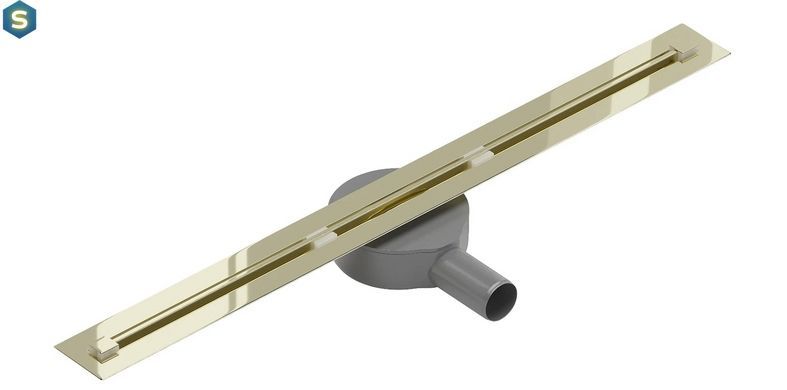 Трап для душу Mexen Flat 80 super slim gold 360 &deg; MEX-1551080