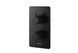 Душевая система Kohlman Axel 25 black с термостатом + BOX скрытого монтажа KPL-QW433AB25, Черный матовый