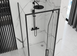 Душова кабіна Rea Rapid Swing 90x120 black REA-K6422 + REA-K6407, Черный матовый, Універсальна, прозорий, чорний матовий
