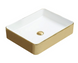 Умивальник Mexen Estela White/Gold накладний MEX-22105053, Золотий