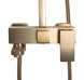 Душова система Rea Jack Brushed Gold з виливом REA-P7050, Золотий