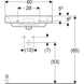 Умывальник Geberit Smyle Square 60x48 500.229.01.1, Белый