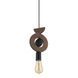 Підвісний світильник Nowodvorski 11176 Drops Wood D E27 1x25W IP20 Br