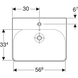 Умывальник Geberit Smyle Square 60x48 500.229.01.1, Белый
