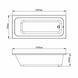 Акриловая встраиваемая ванна VBI Grappa 160x70 с сифоном chrome и ножками белая VBI-071616KIT, Белый