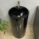 Умывальник підлоговий VBI Bolonia M black marble VBI-019026, Черный матовый