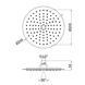 Верхний душ Lidz (CRM) 51 10 103 25, &Oslash;25 см, Хром