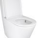 Унітаз-компакт Qtap Scorpio безободковий Ultra Quiet з сидінням Soft-close QT14222125AUQW, Білий