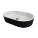 Умивальник Adamant Beste New black/white glossy 100003542, Чорний/золото