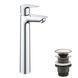 Смеситель для раковины Grohe QuickFix StartEdge XL-Size 23777001 с донным клапаном, Хром