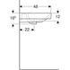 Умывальник Geberit Smyle Square 60x48 500.229.01.1, Белый