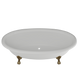 Ванна отдельностоящая глянцевая Amidicon Olimpia 180x90 белая из литого камня золотые ножки OLIMPIA_180_nizhk-g_HL, Белый