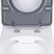 Унітаз підлоговий Qtap Freedom інклюзивний Rimless безобідковий з сидінням Soft-close White QT22226098W, Білий
