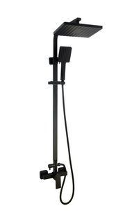 Душевая система Globus Lux Sicilia VAN-SBQ-SH-125-BB, Черный матовый