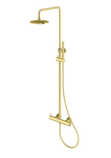 Душевая система Kohlman Axel Gold с термостотом QW273AGD, Золотой