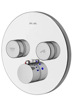 Термостат скрытого монтажа для ванны и душа Am.Pm Inspire V2.0 хром F50A85700, Хром