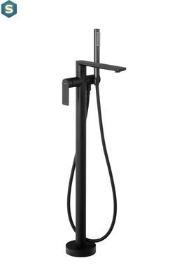 Змішувач для ванни Corsan Trino black mat підлоговий CMB7159BL, Черный матовый