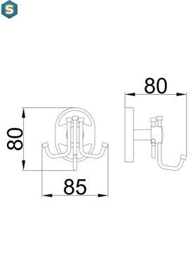 Крючок тройной Frap F1905-3 1/50, Хром