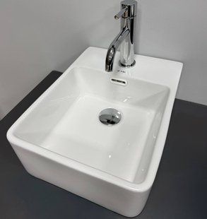 Умывальник VBI Gela white накладний підвісний VBI-015624, Білий