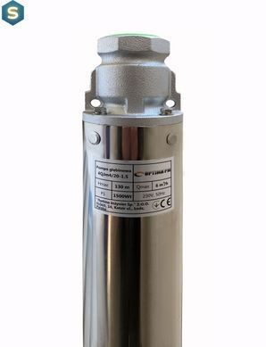 Насос свердловиний з підвищеною стійкістю до піску Optima PM 4QJm4/20 1.5 кВт 150м + 1.5 м кабель