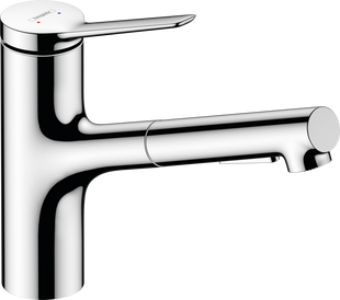Смеситель для кухни Hansgrohe Zesis M33 150 2jet с вытяжным изливом sBox Lite хром 74803000