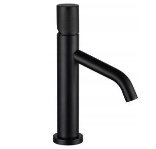 Смеситель для умывальника Mexen Rumba One black низкий MEX-73501-70, Черный матовый