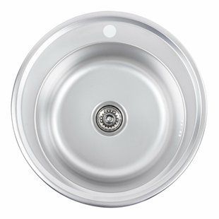 Кухонная мойка из нержавеющей стали Platinum 510 декор (0,6/170 мм), Decor