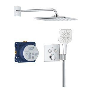 Душова система прихованого монтажу термостатична Grohe QuickFix Precision SmartControl Cube 34876000, Хром