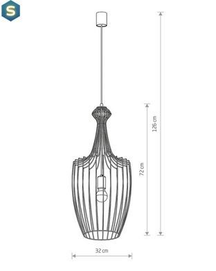 Підвісний світильник Nowodvorski 8847 Luksor E27 1x60W IP20 Bl